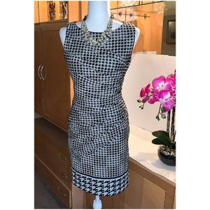 NWT JESSICA SIMPSON HOUNDSTOOTH SHEATH DRESS 8